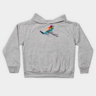 Exotic Bird Art Kids Hoodie